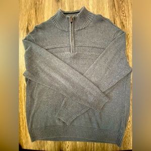 Dockers quarter zip pullover men’s size Large gray